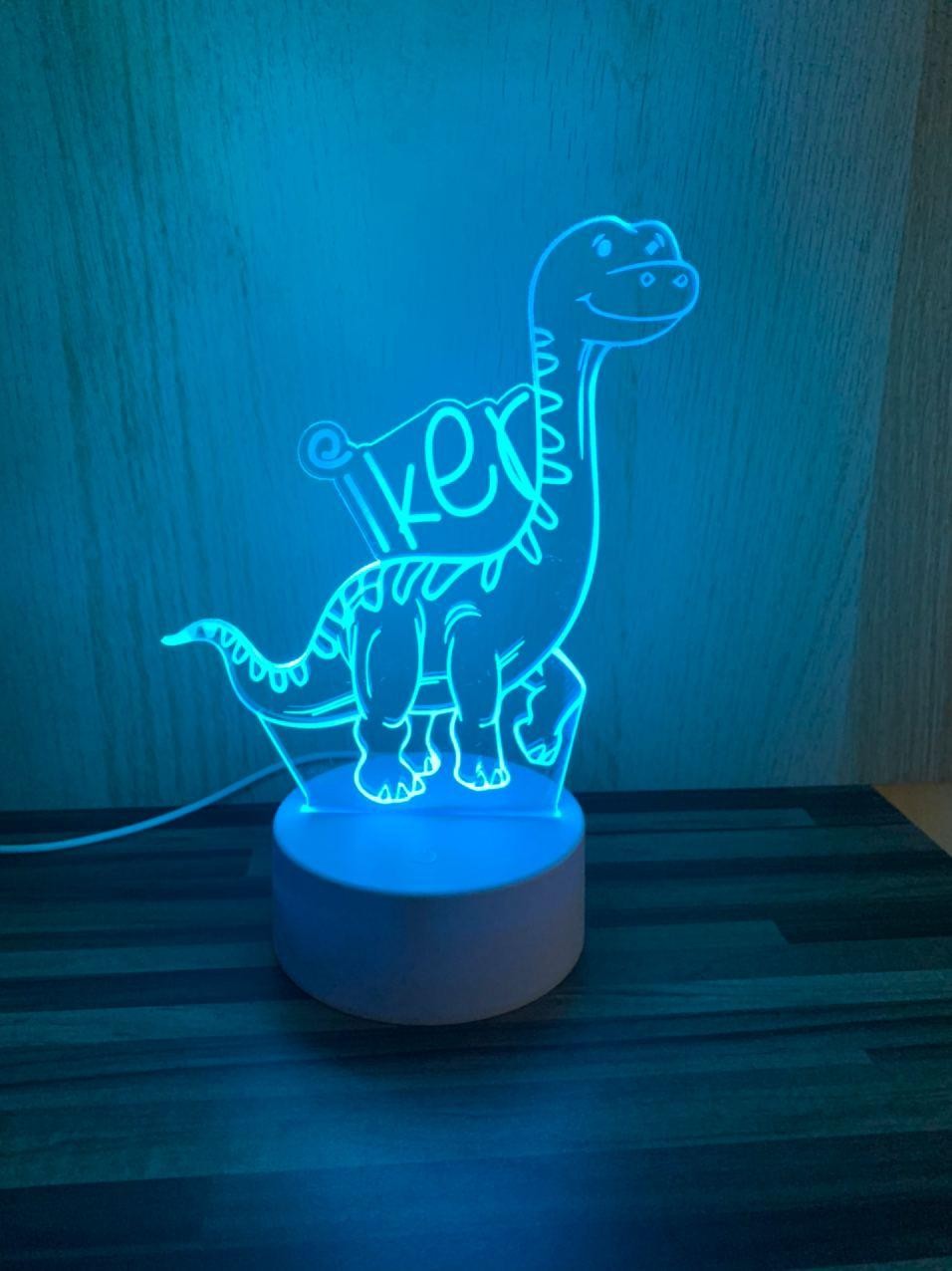Lampe LED dinosaure