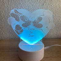 Lampe LED bisou de Mickey et Minnie