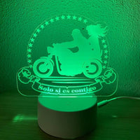 Lampe LED couple de motards