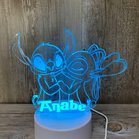 Lampe LED Stitch et Angel