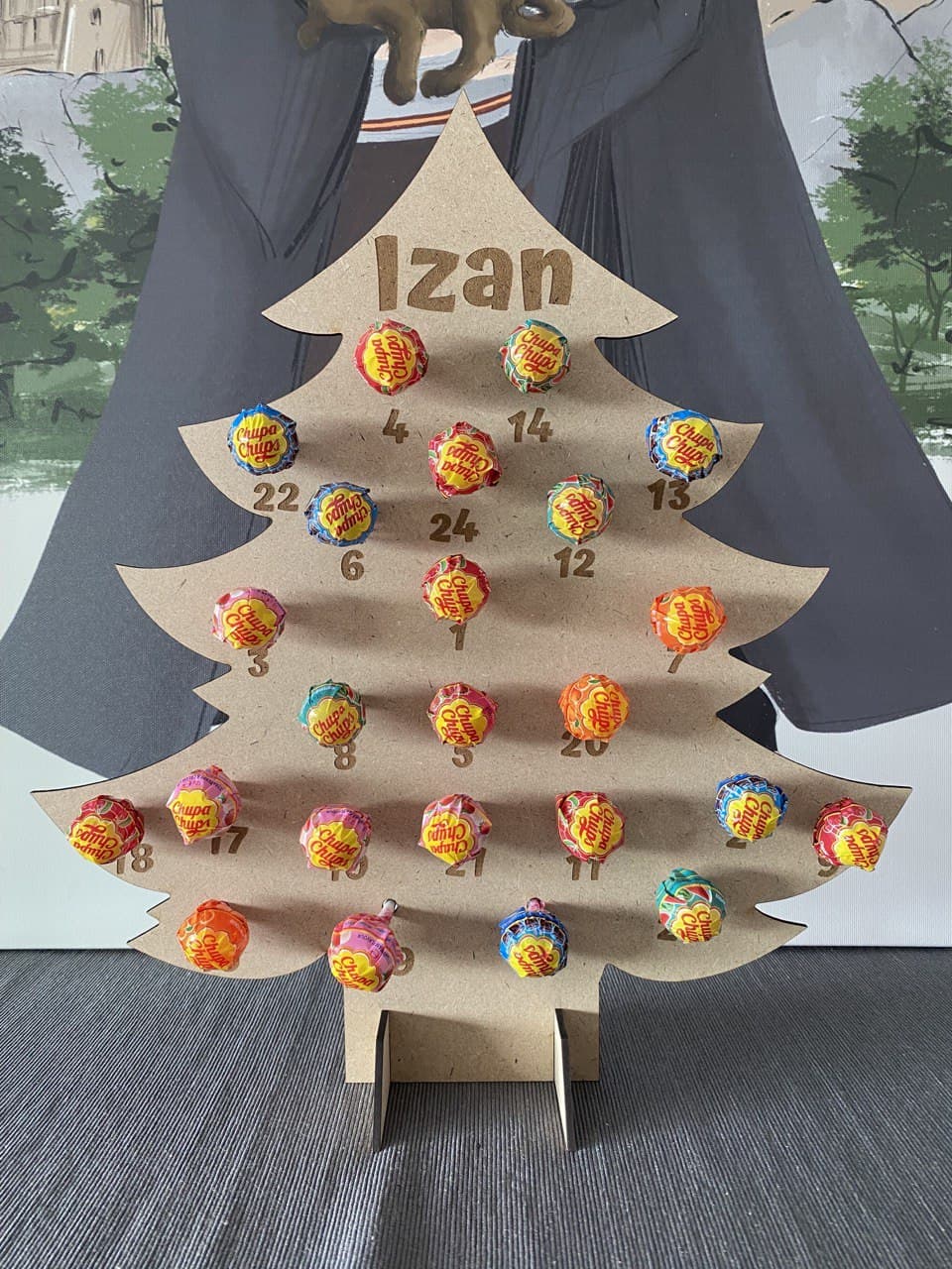 Calendrier de l'Avent sapin avec bonbons
