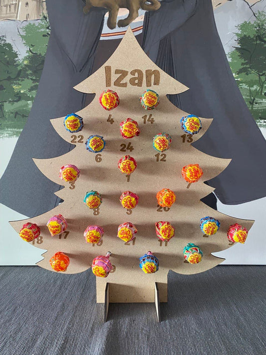 Calendrier de l'Avent sapin avec bonbons