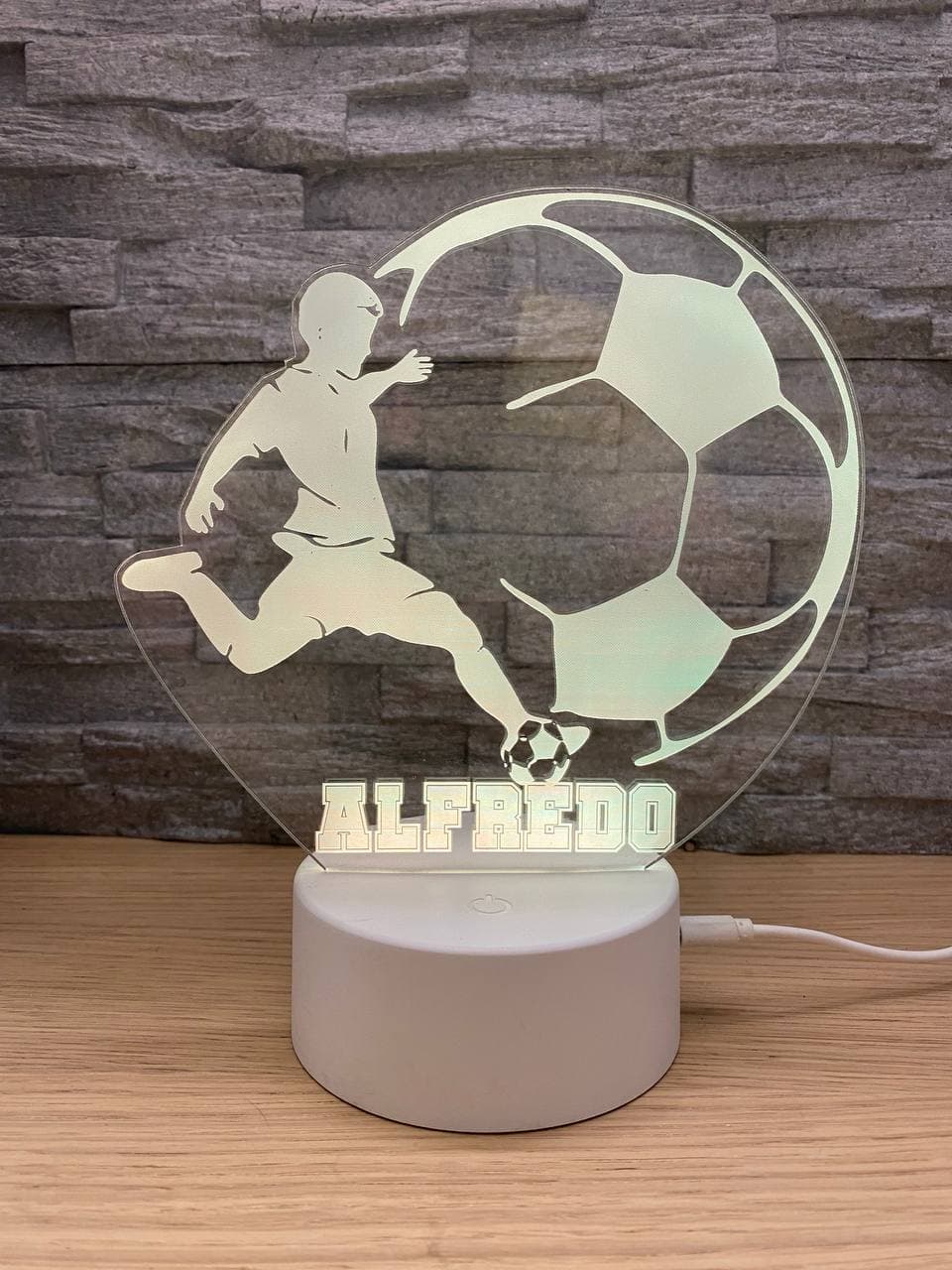 Lampe LED joueur de football