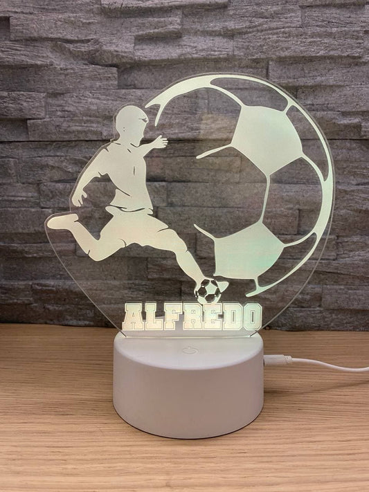 Lampe LED joueur de football