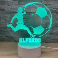 Lampe LED joueur de football – vue 2