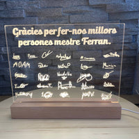 Lampe personnalisée en bois
