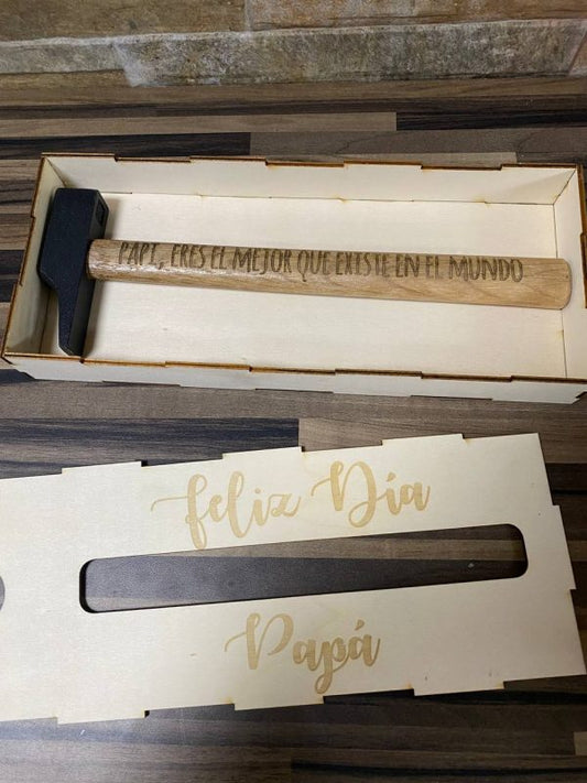 Marteau Gravé Personnalisé — Cadeau Fête des Pères