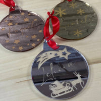 Boules de Noël en acrylique effet miroir
